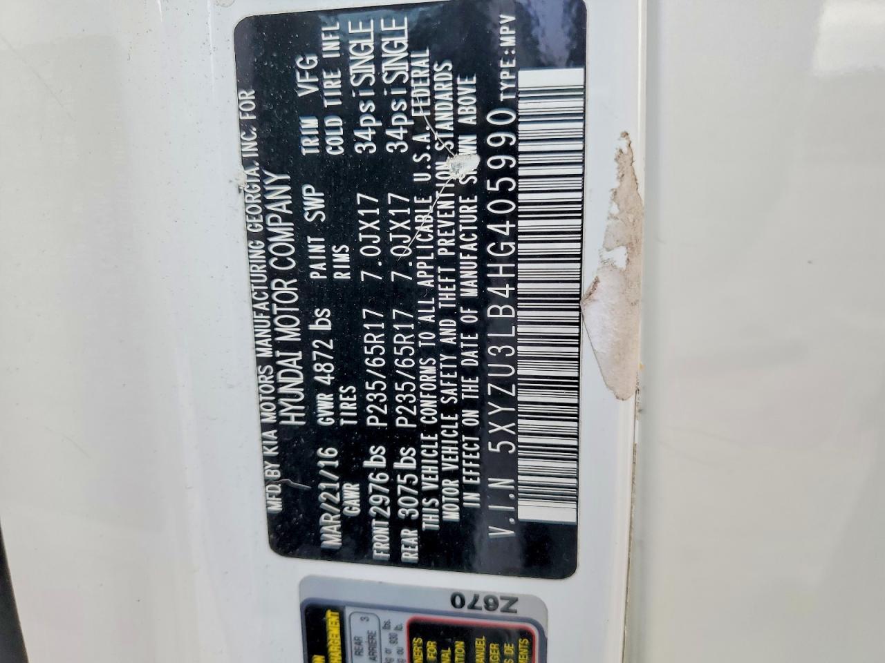 2017 HYUNDAI SANTA FE SPORT photo 13