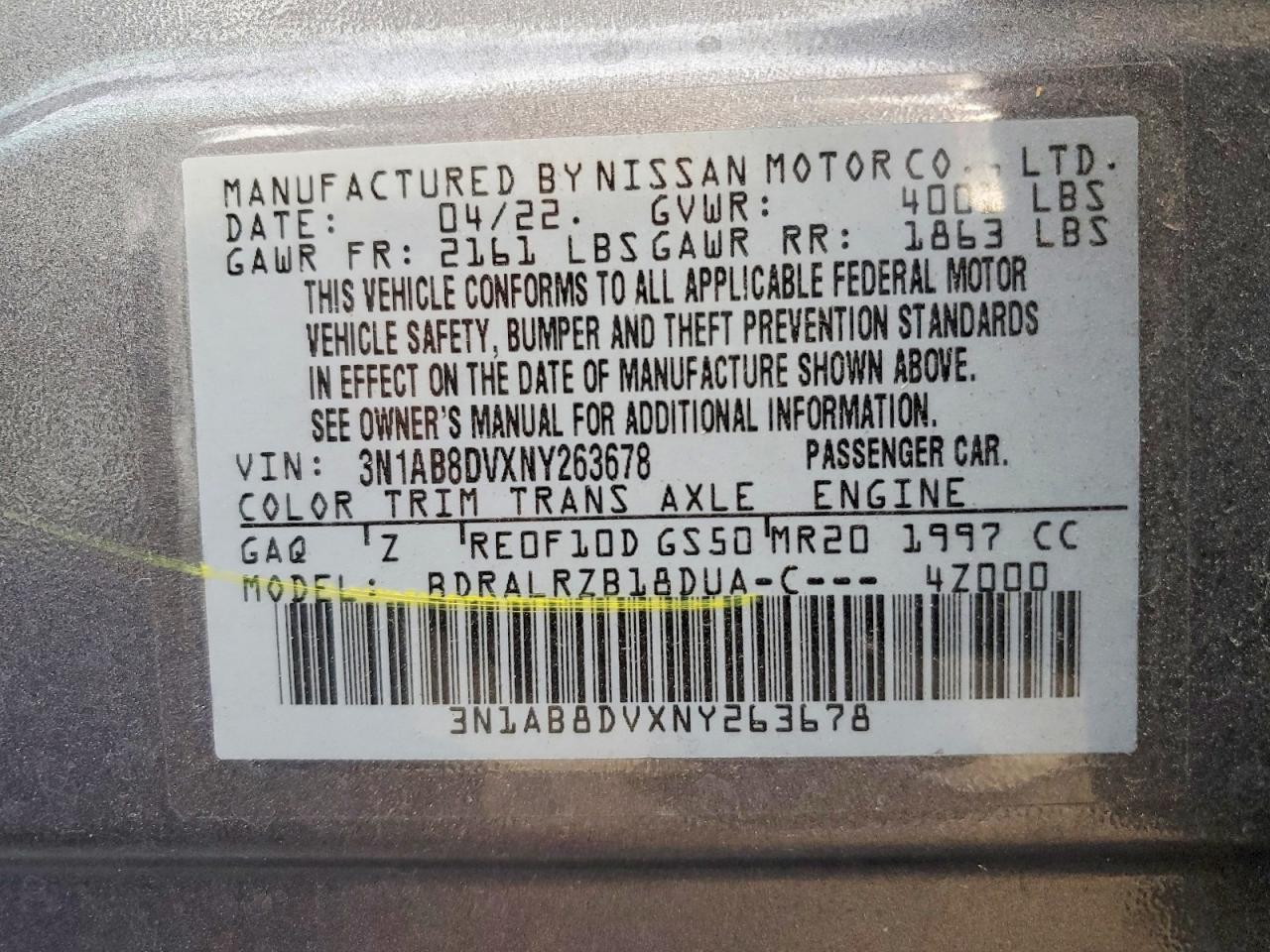 2022 NISSAN SENTRA SR photo 34