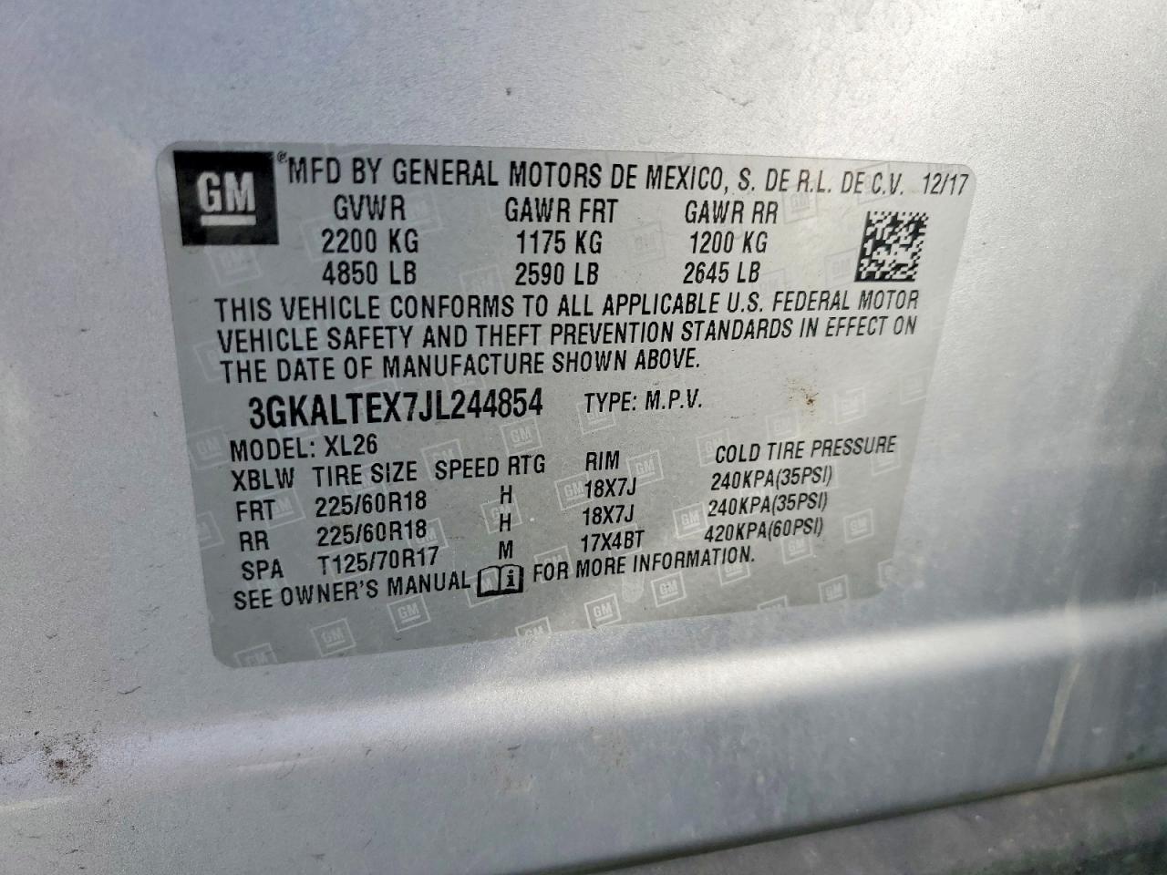 2018 GMC TERRAIN SLE photo 13