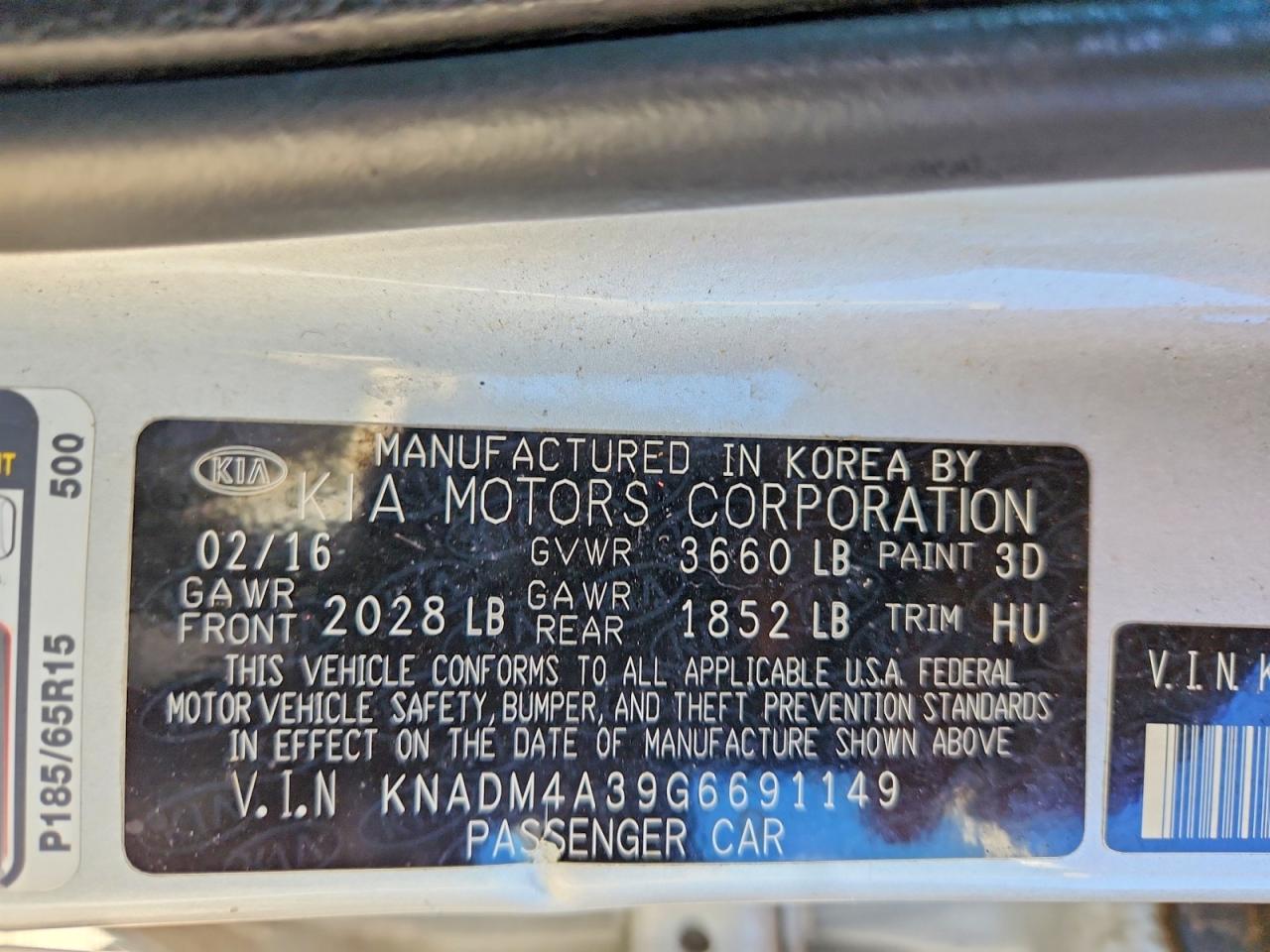 2016 KIA RIO LX photo 12