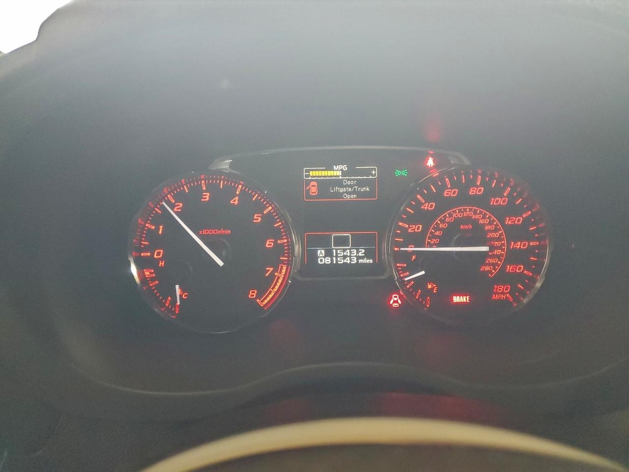 2016 SUBARU WRX photo 9