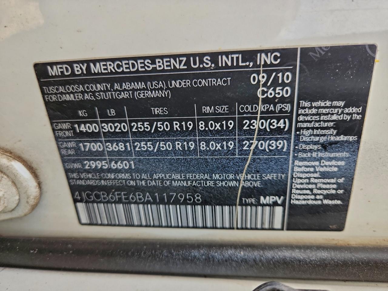 2011 MERCEDES-BENZ R 350 4MATIC photo 13