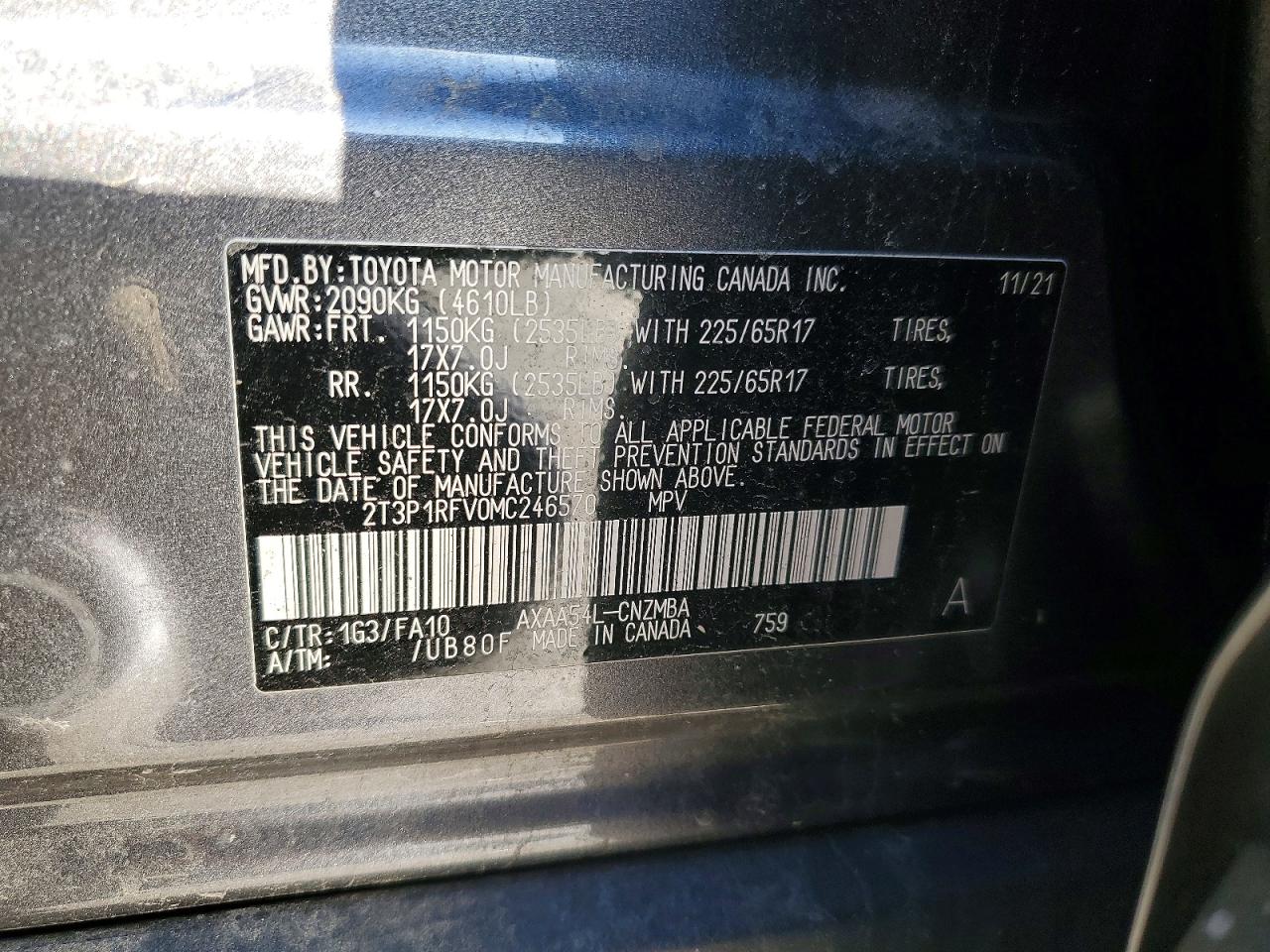 2021 TOYOTA RAV4 XLE photo 13