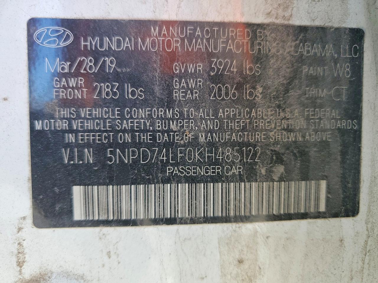 2019 HYUNDAI ELANTRA SE photo 12