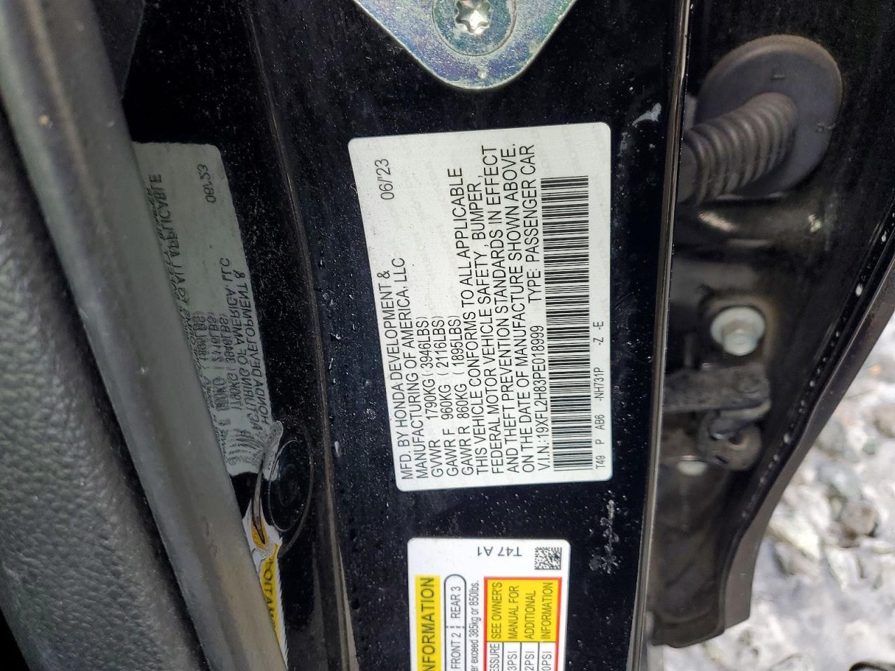 2023 HONDA CIVIC SPORT photo 12