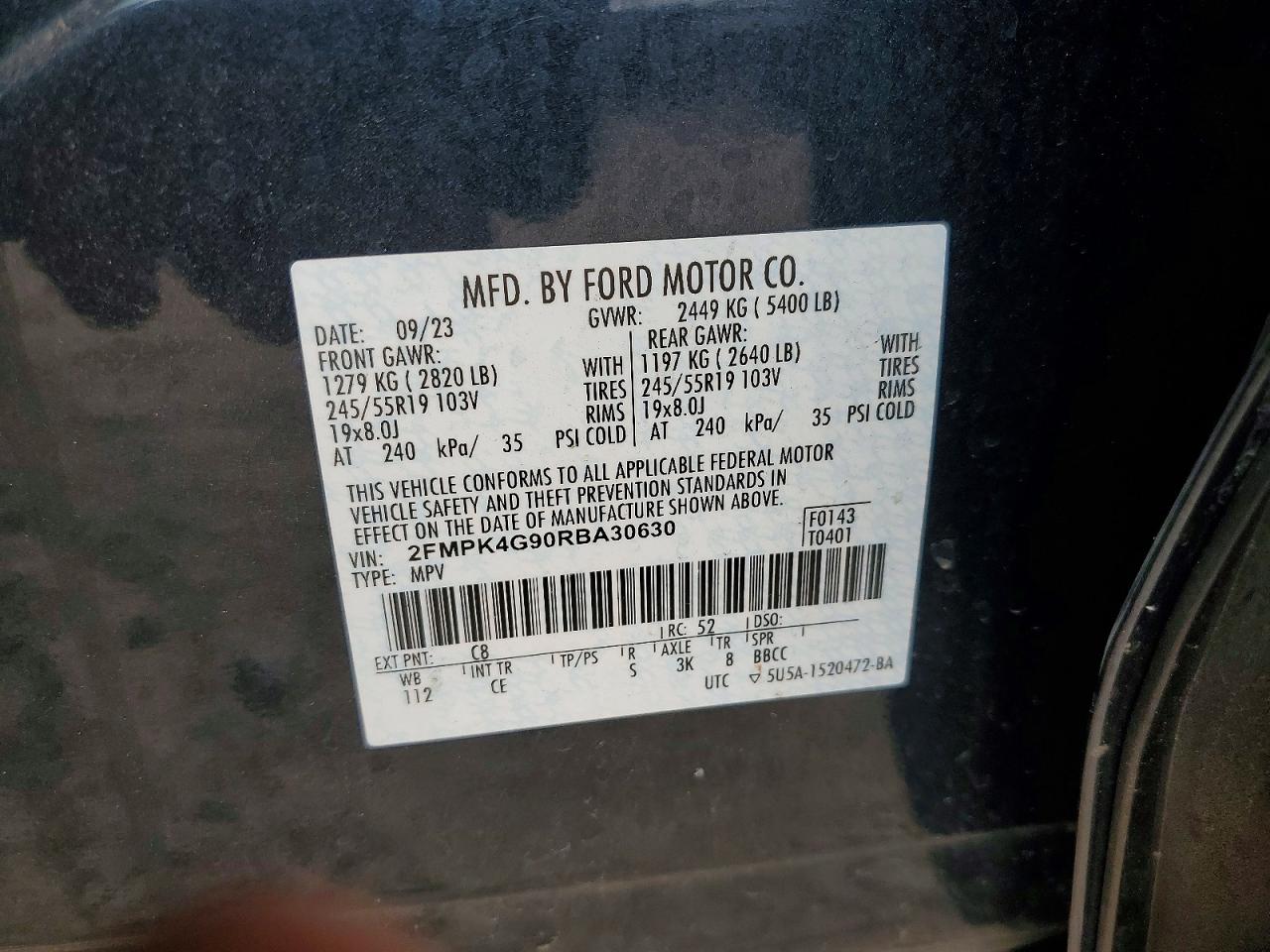2024 FORD EDGE SE photo 13