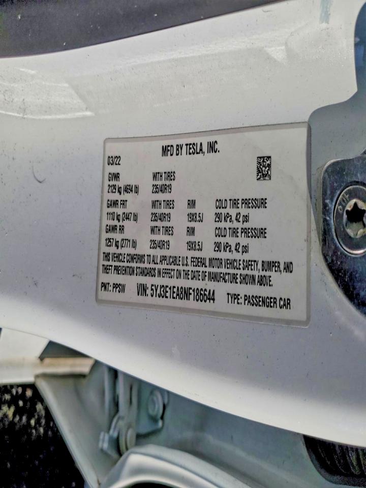 2022 TESLA MODEL 3 photo 12