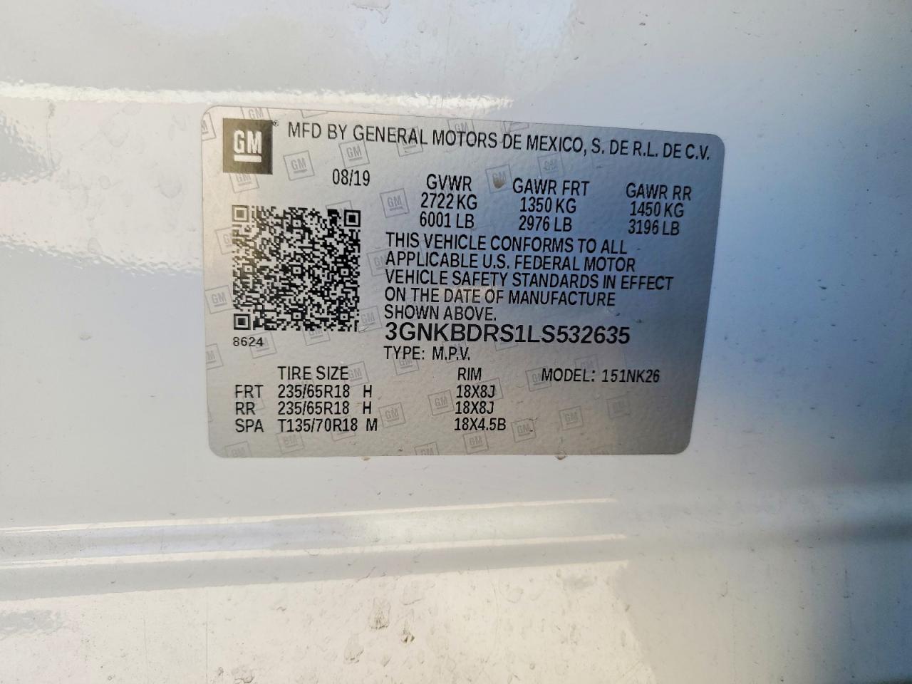 2020 CHEVROLET BLAZER 3LT photo 13