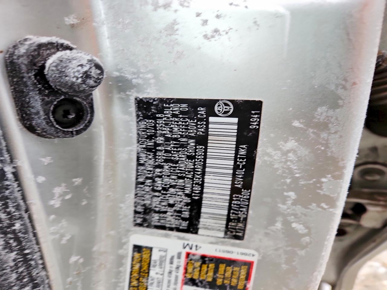 2010 TOYOTA CAMRY BASE photo 12