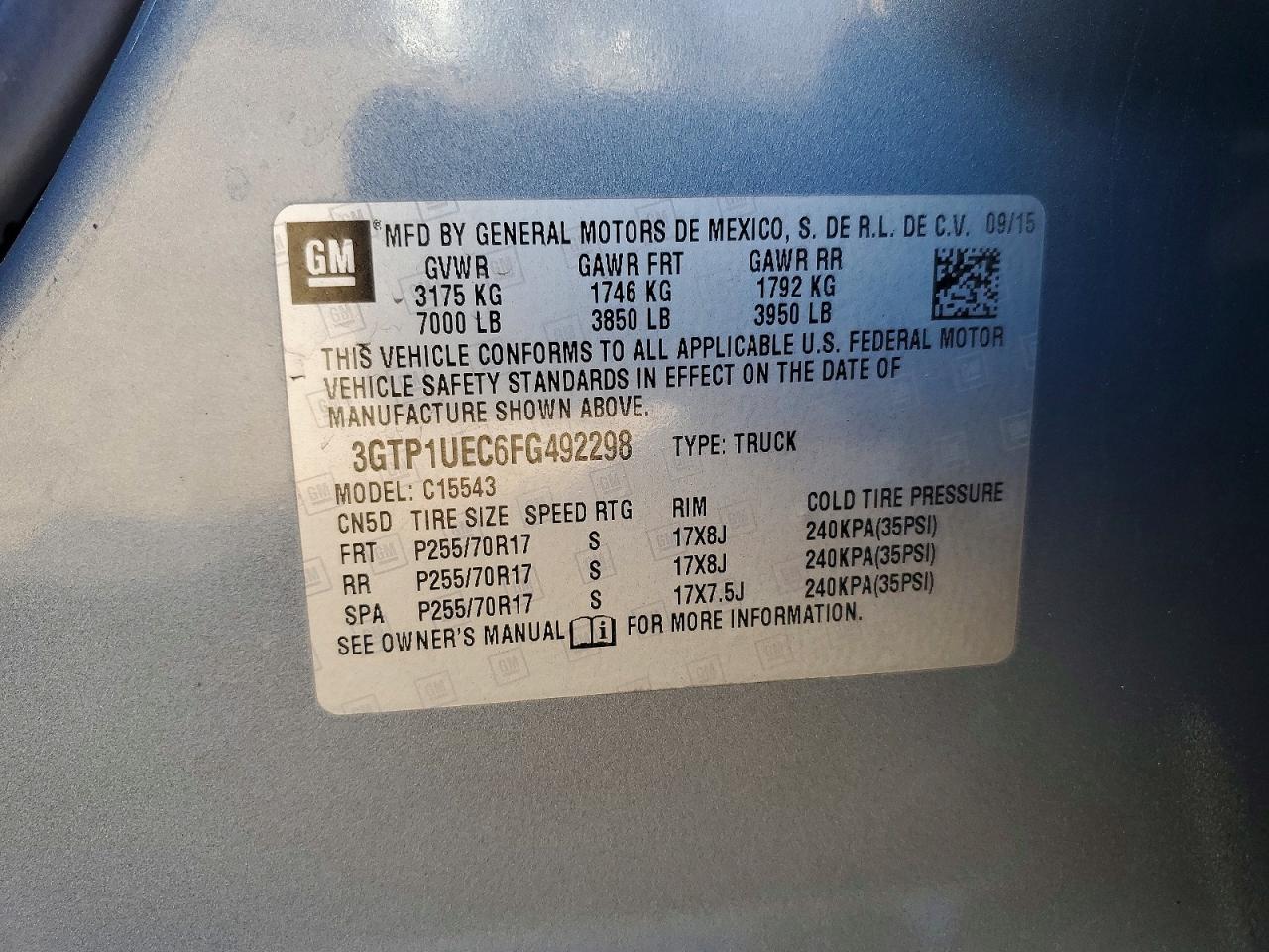 2015 GMC SIERRA C1500 SLE photo 23