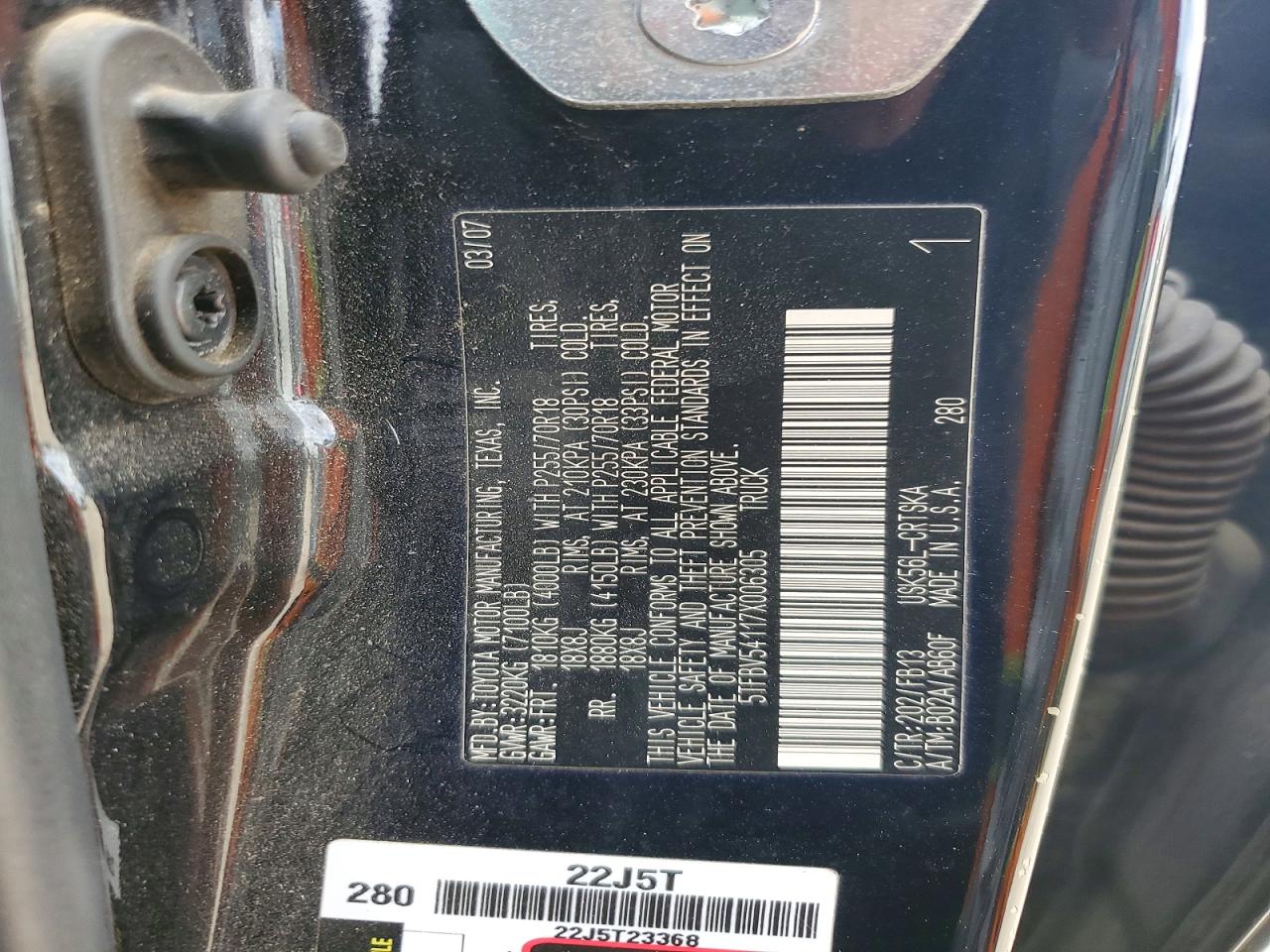 2007 TOYOTA TUNDRA DOUBLE CAB SR5 photo 12