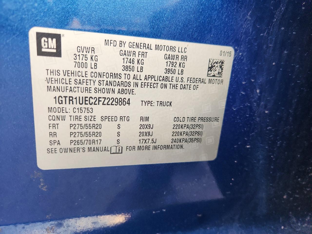 2015 GMC SIERRA C1500 SLE photo 12