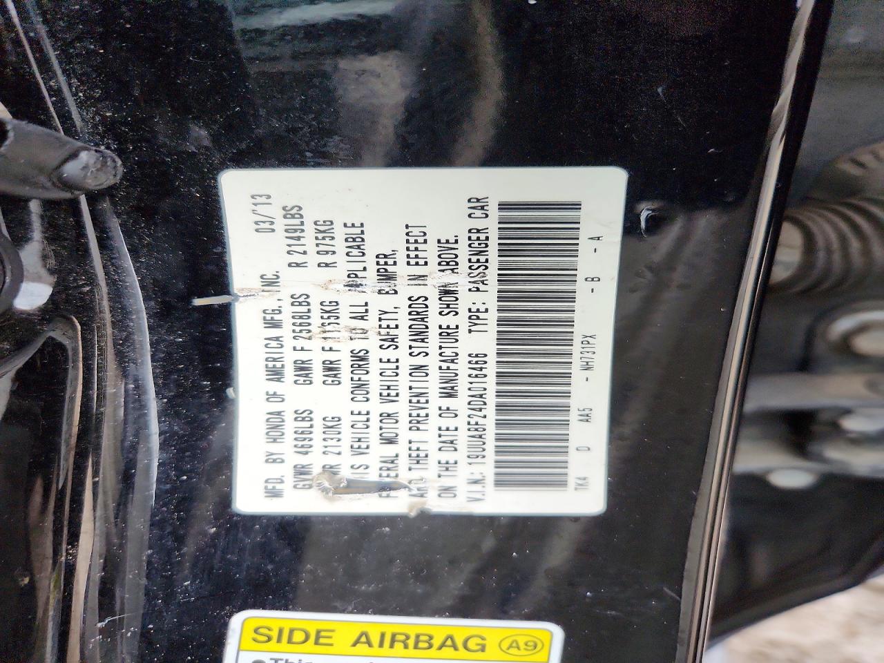 2013 ACURA TL photo 23