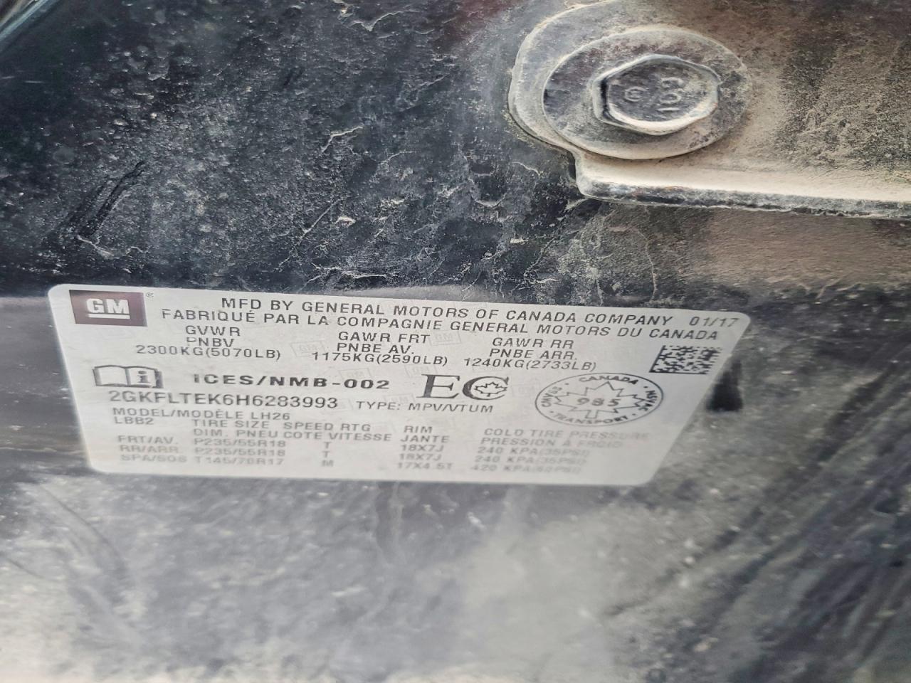 2017 GMC TERRAIN SLE photo 12
