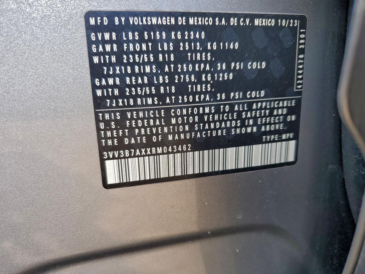 2024 VOLKSWAGEN TIGUAN SE photo 13