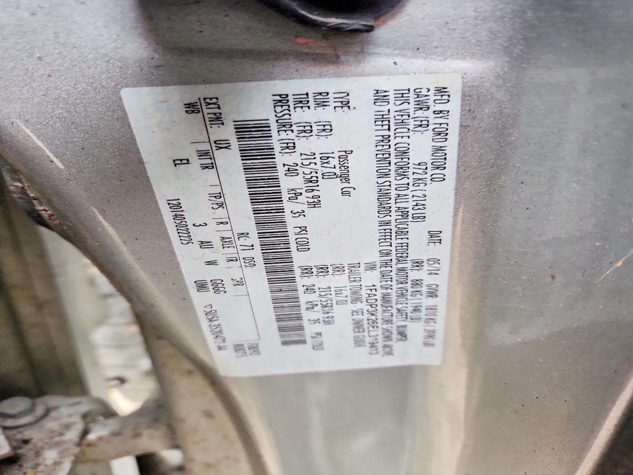 2014 FORD FOCUS SE photo 13