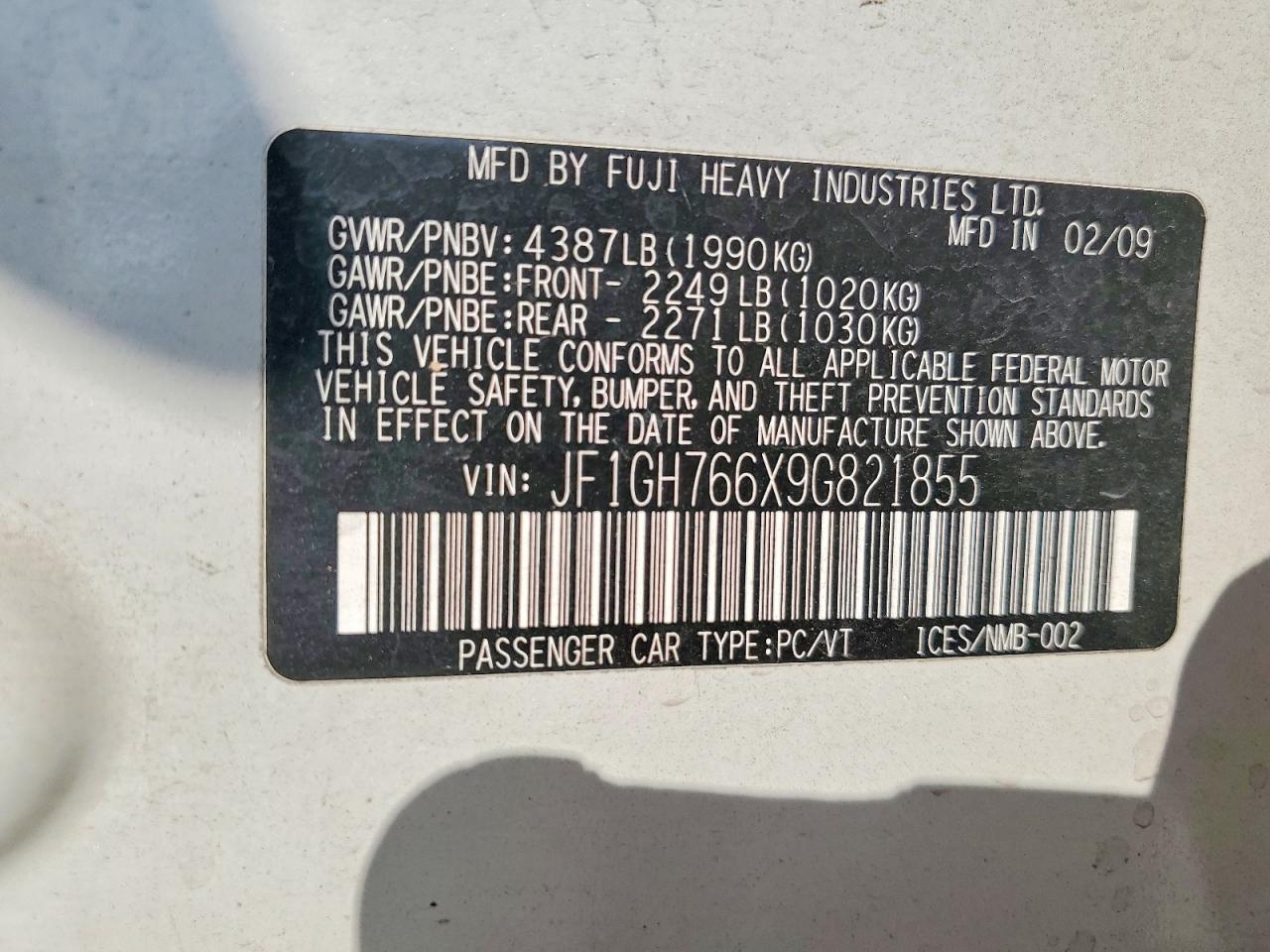 2009 SUBARU IMPREZA WRX photo 23