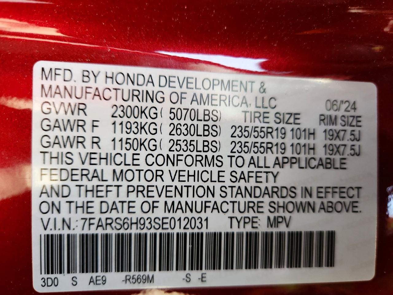2025 HONDA CR-V SPORT TOURING photo 25