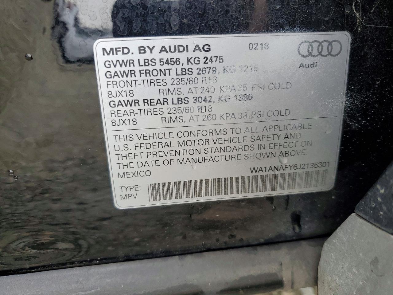 2018 AUDI Q5 PREMIUM photo 25