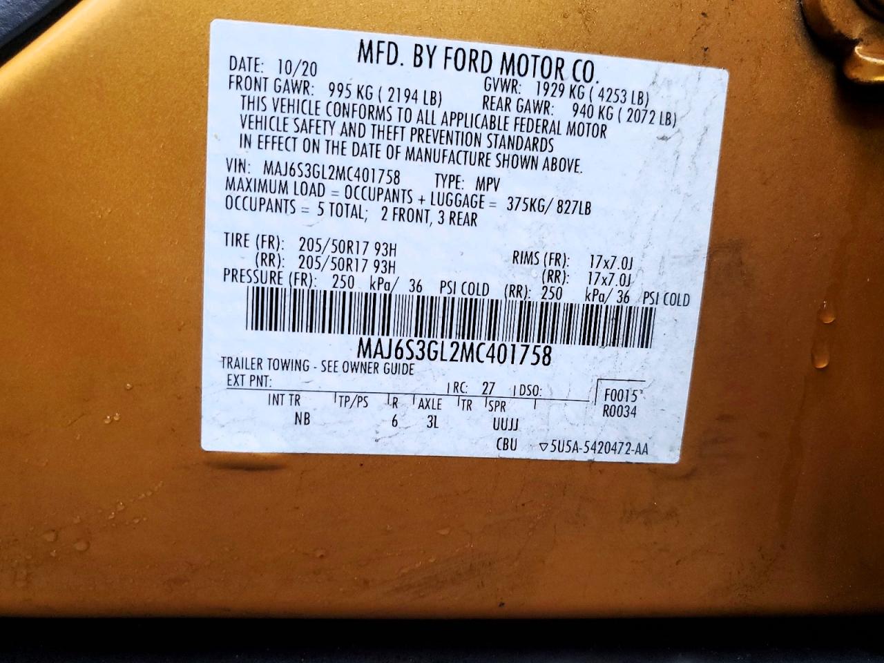 2021 FORD ECOSPORT SE photo 13
