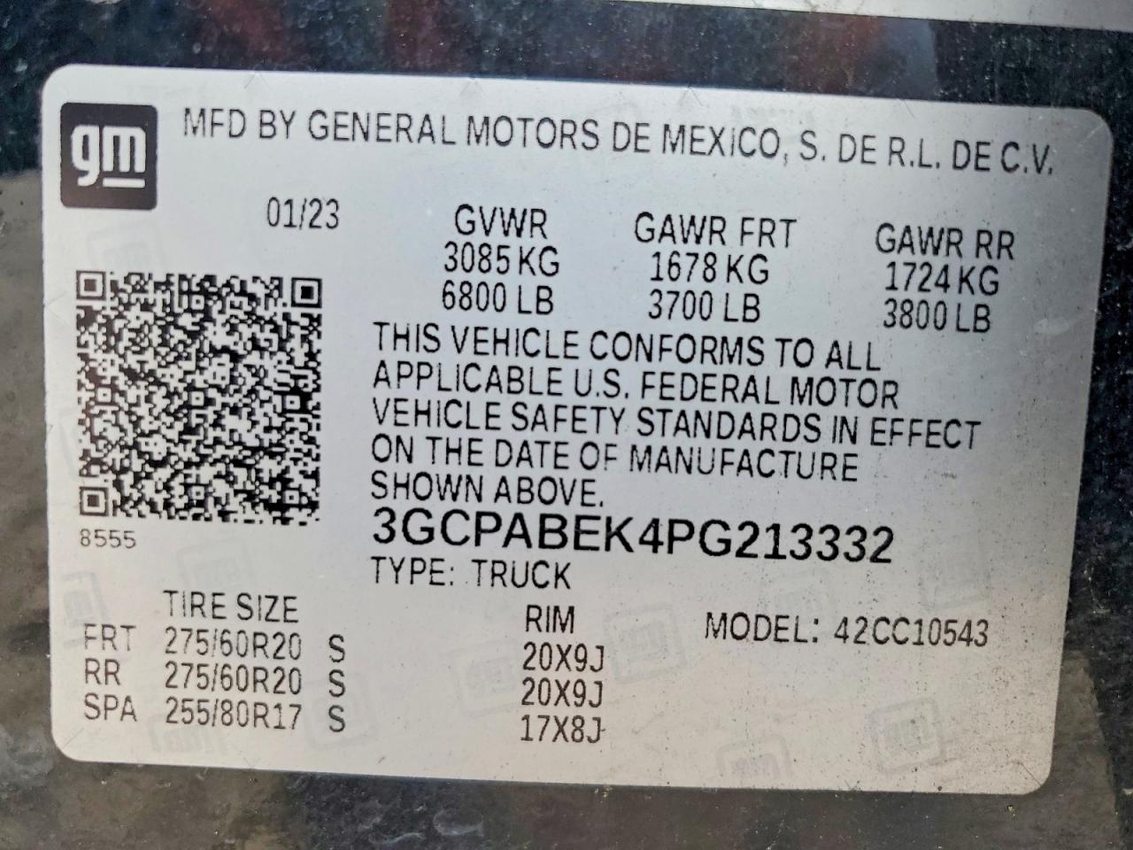 2023 CHEVROLET SILVERADO C1500 CUSTOM photo 12