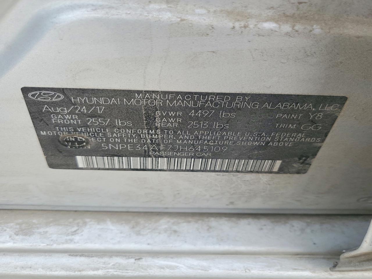 2018 HYUNDAI SONATA SPORT photo 12