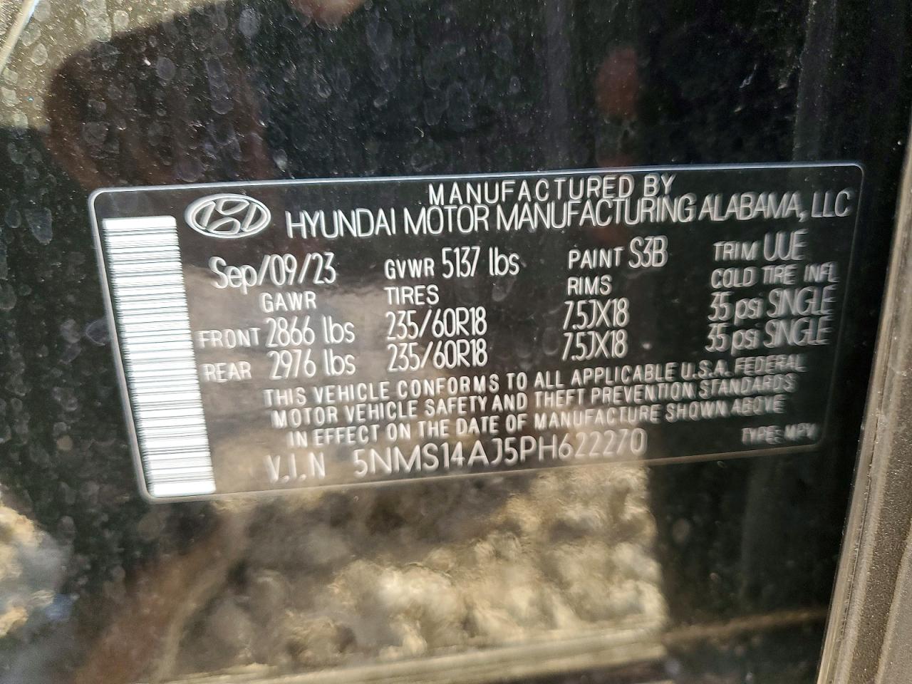 2023 HYUNDAI SANTA FE SE photo 14