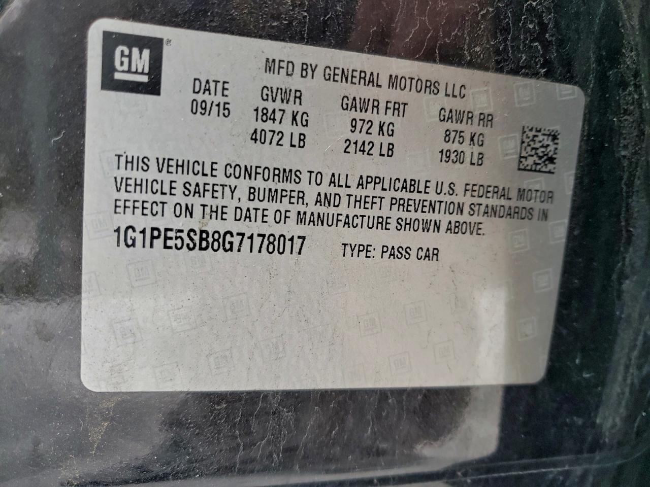 2016 CHEVROLET CRUZE LIMITED LT photo 23