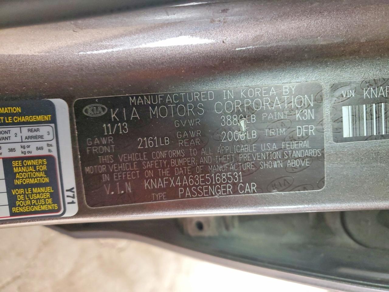 2014 KIA FORTE LX photo 34