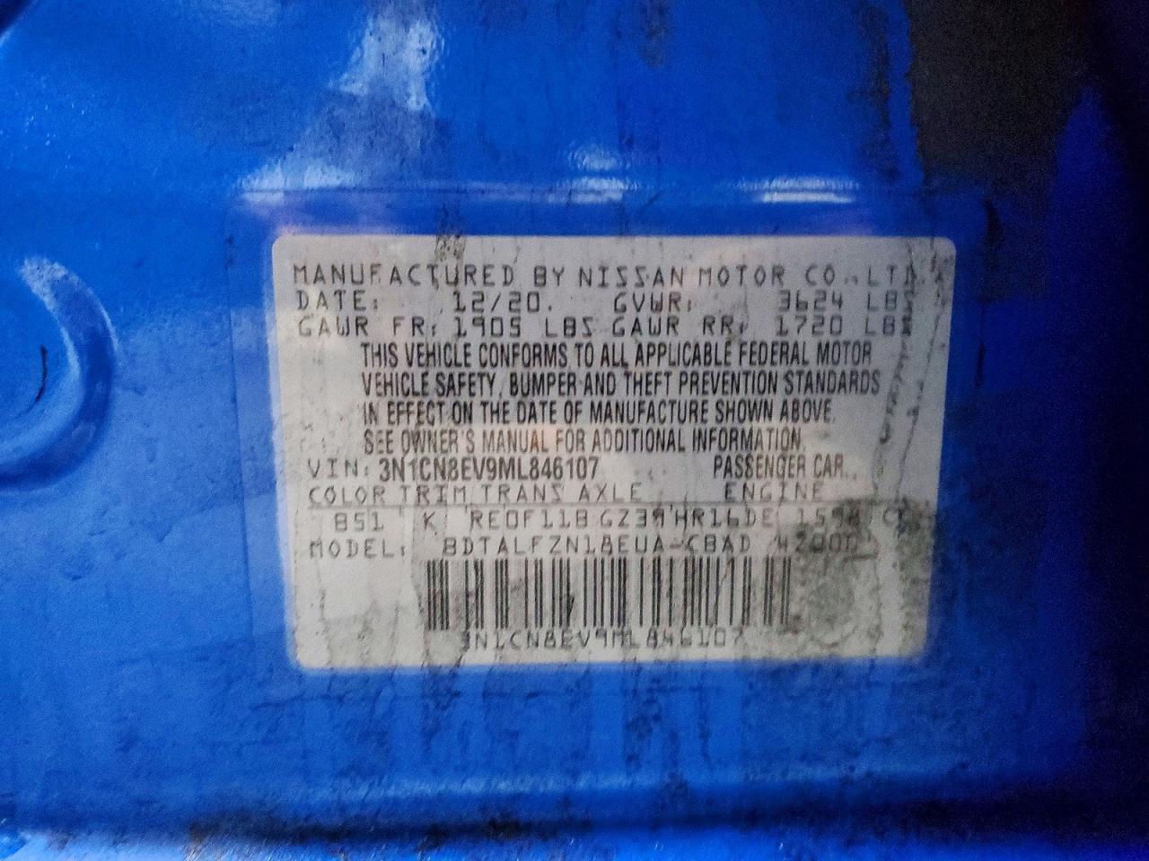 2021 NISSAN VERSA SV photo 37