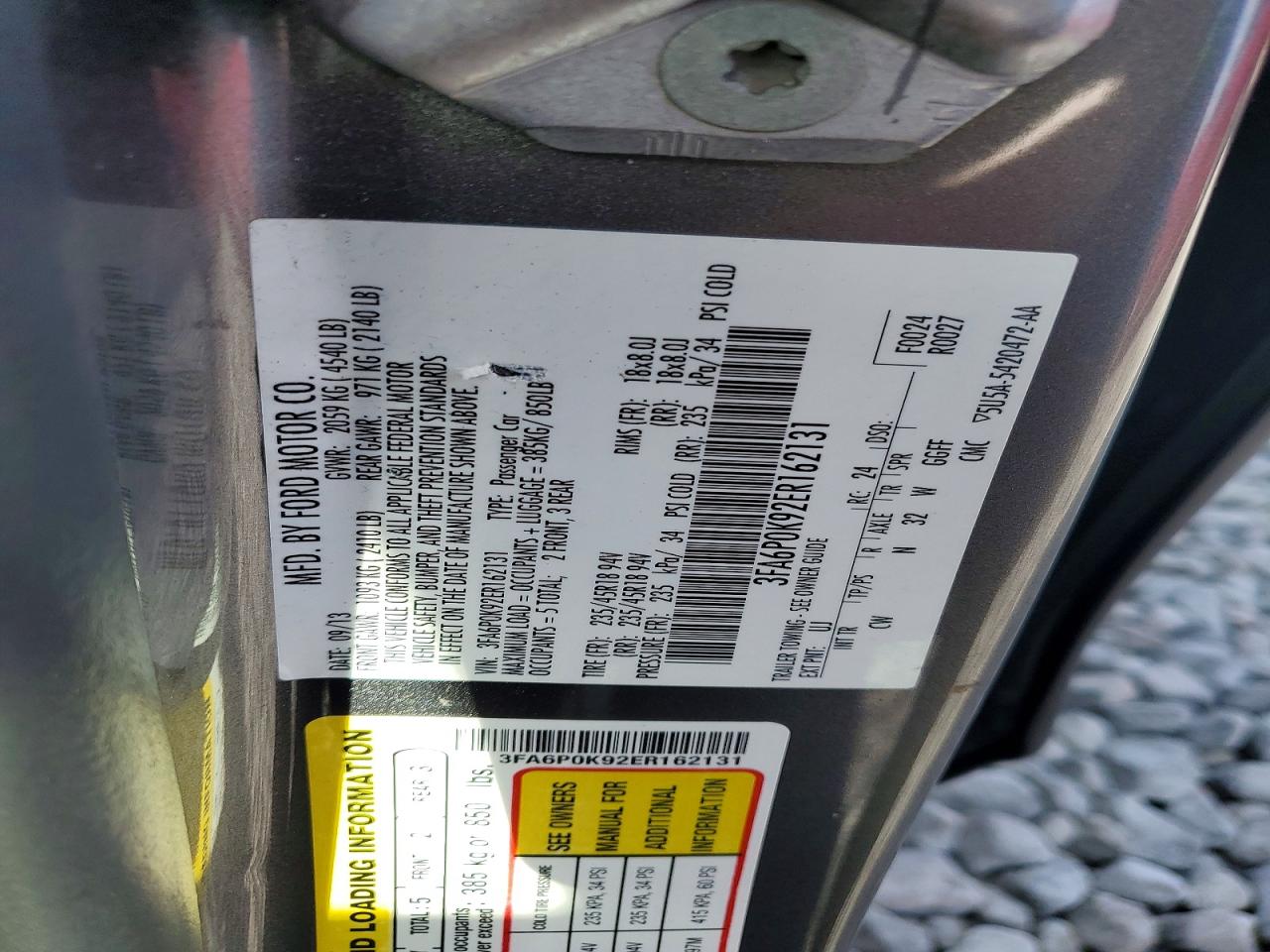 2014 FORD FUSION TITANIUM photo 34