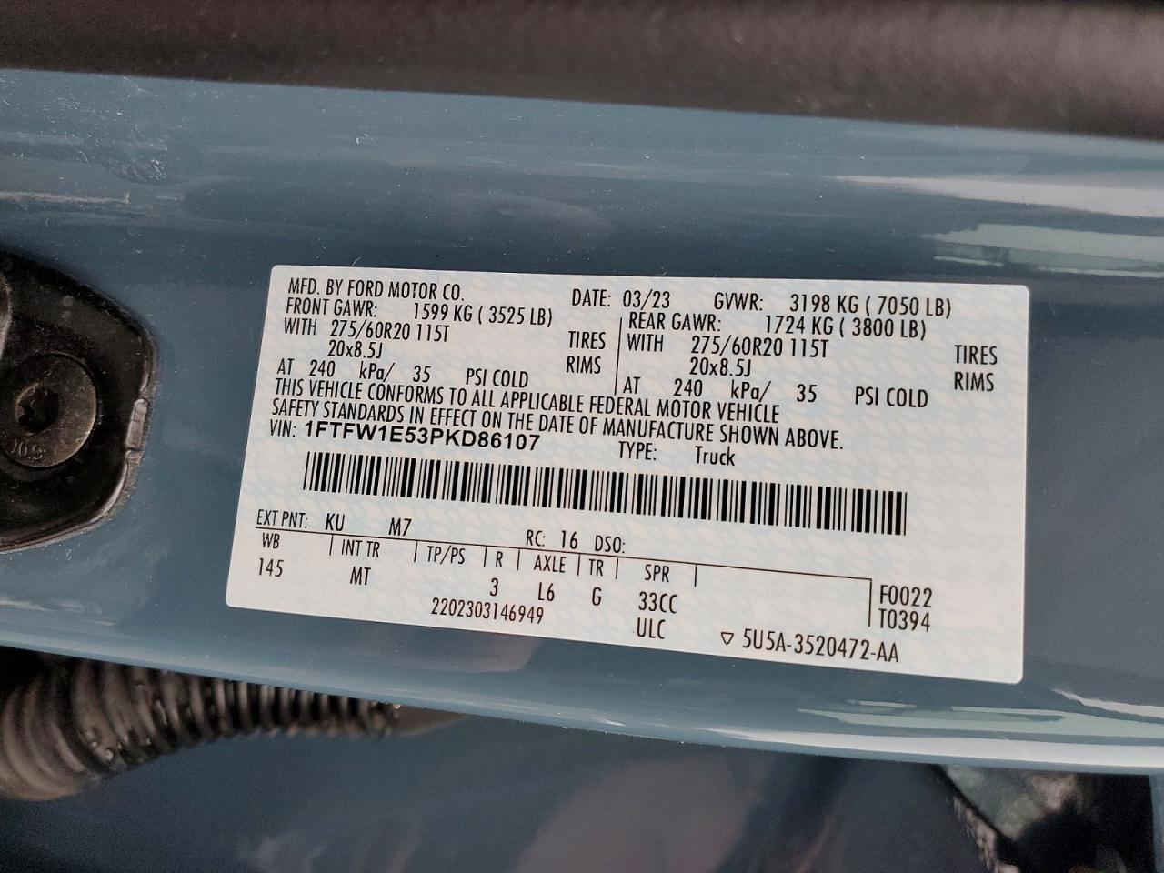 2023 FORD F150 SUPERCREW photo 12
