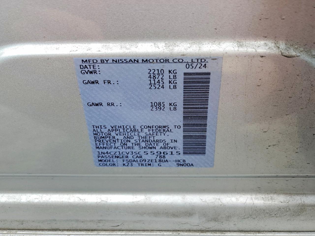 2025 NISSAN LEAF SV PLUS photo 12