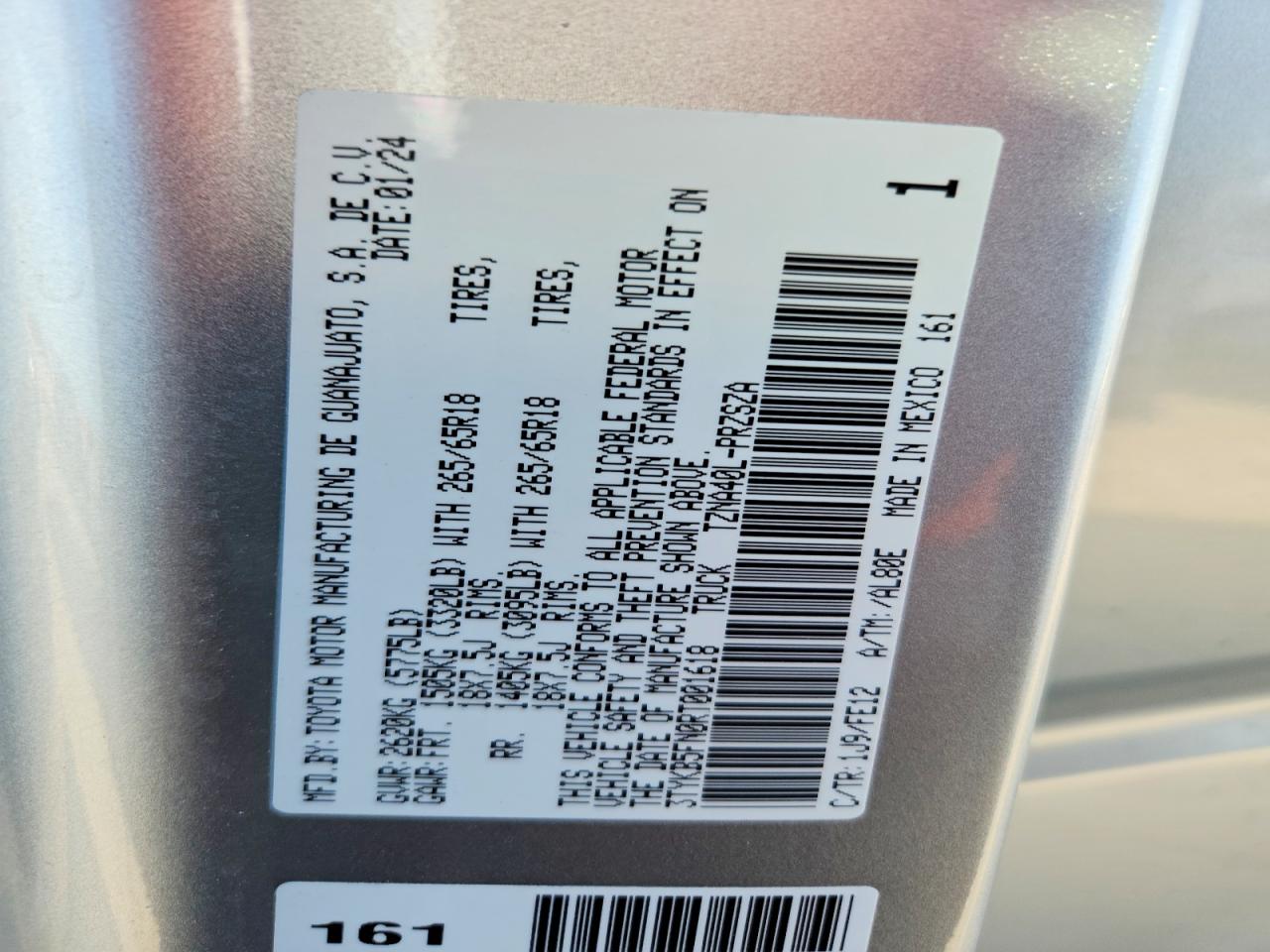 2024 TOYOTA TACOMA DOUBLE CAB photo 12
