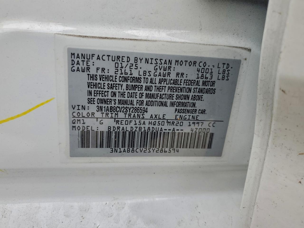 2025 NISSAN SENTRA SV photo 12