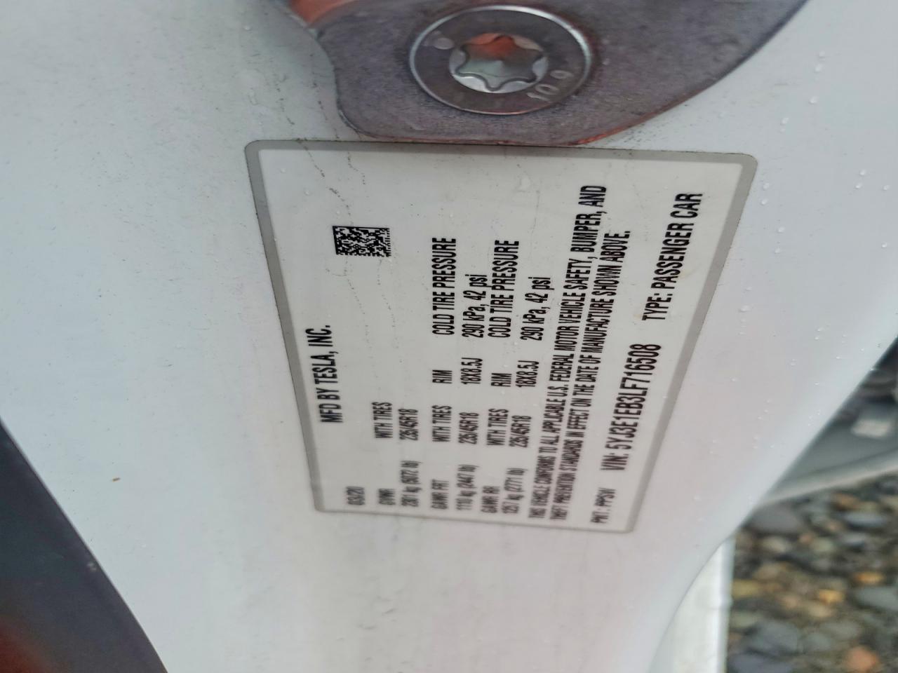 2020 TESLA MODEL 3 photo 23