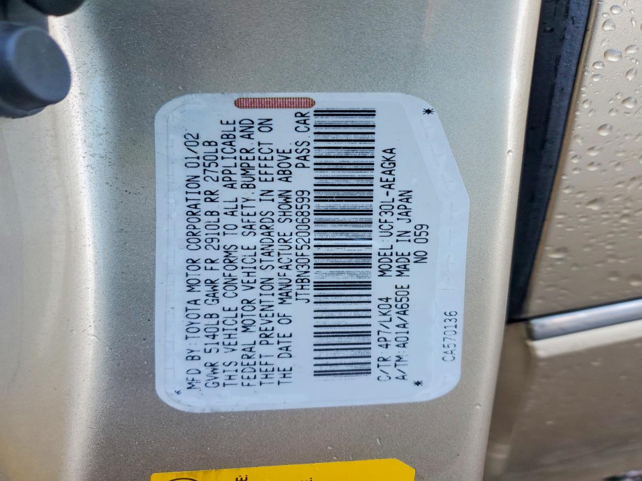 2002 LEXUS LS 430 photo 12