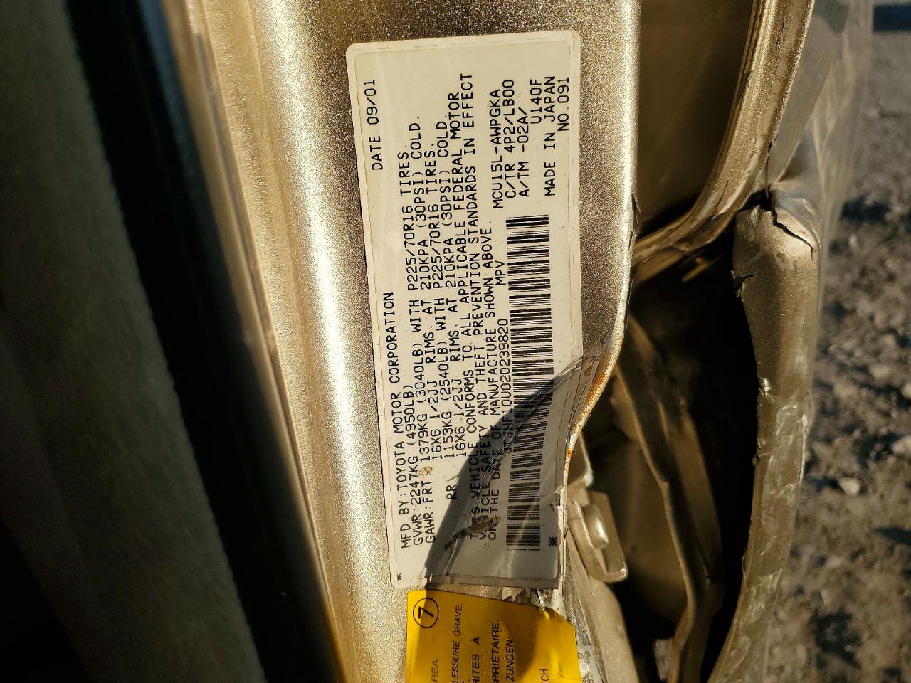 2002 LEXUS RX photo 13
