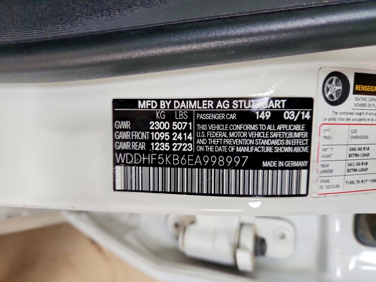 2014 MERCEDES-BENZ E 350 photo 13