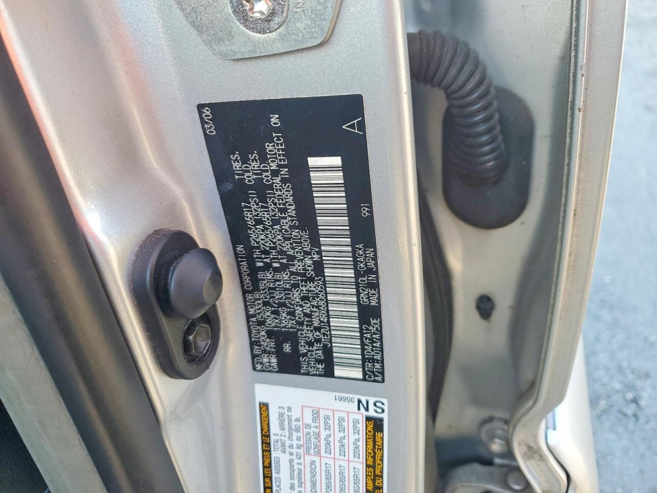 2006 TOYOTA 4RUNNER SR5 photo 12