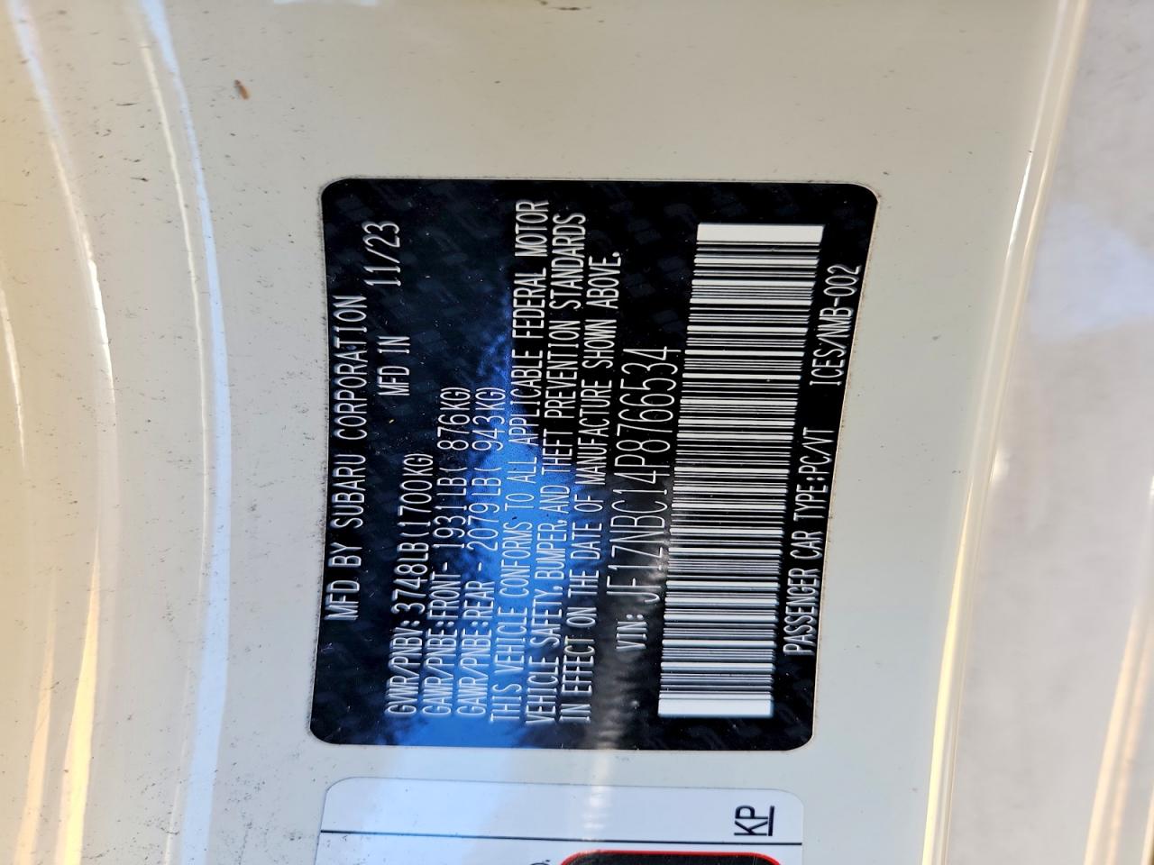 2023 TOYOTA GR 86 photo 12