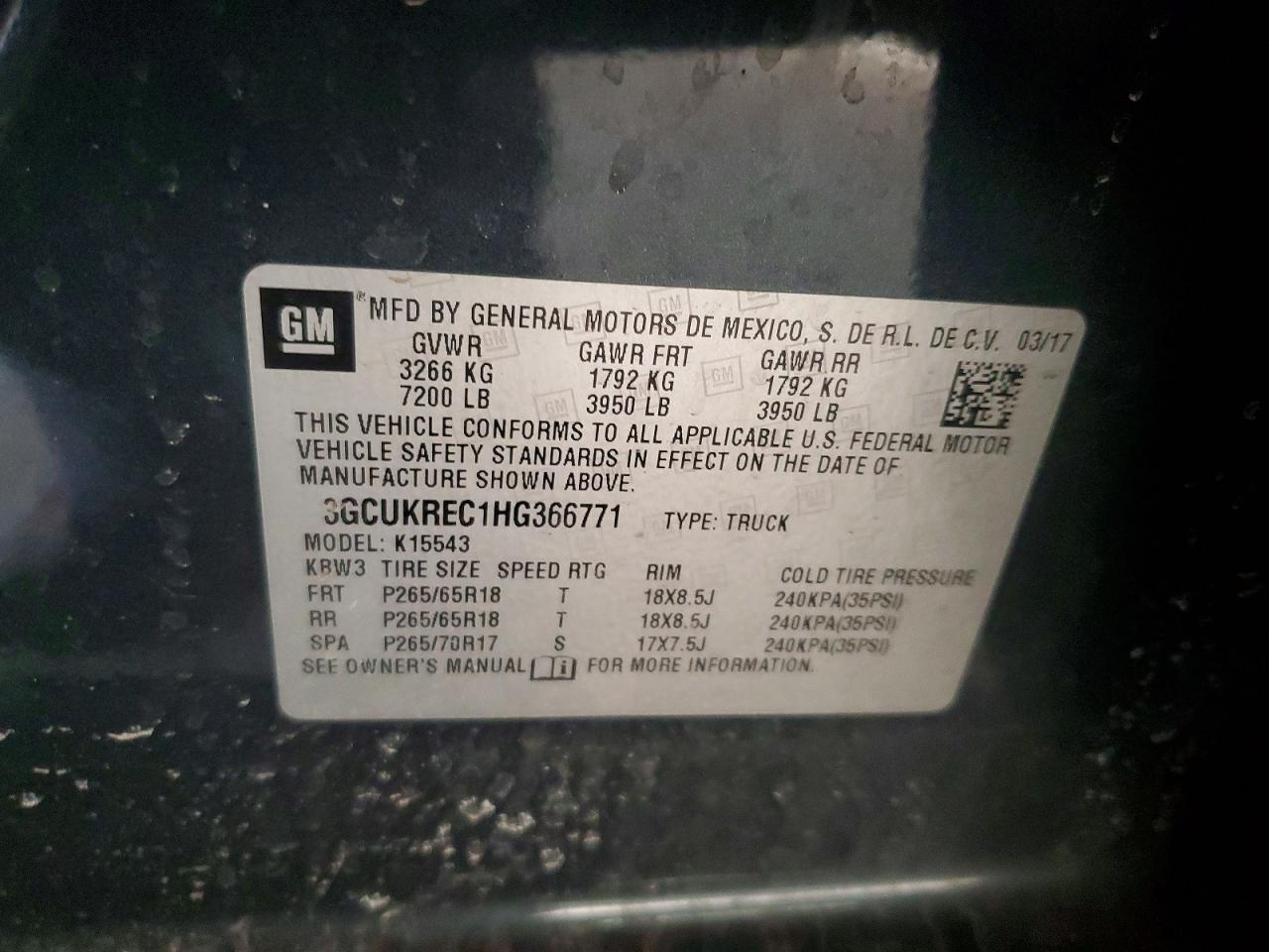 2017 CHEVROLET SILVERADO K1500 LT photo 23