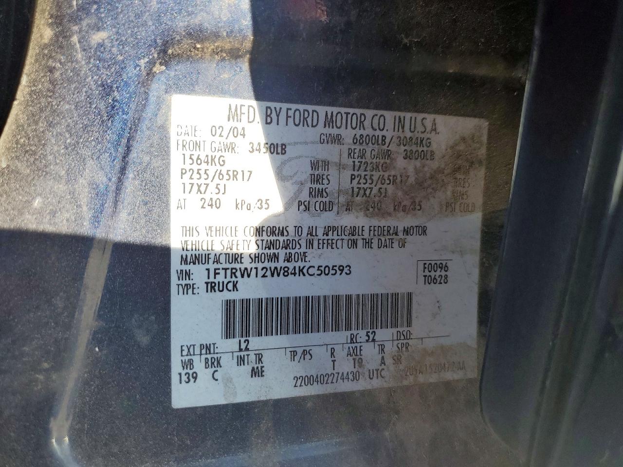 2004 FORD F150 SUPERCREW photo 23