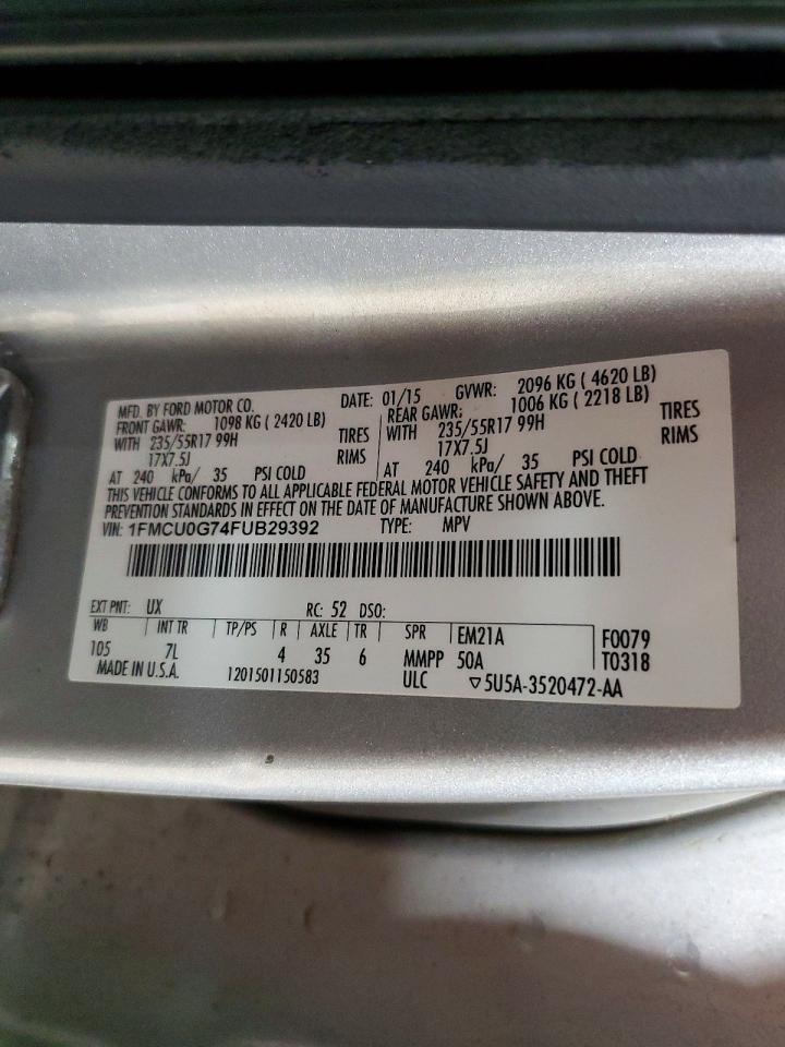 2015 FORD ESCAPE SE photo 25