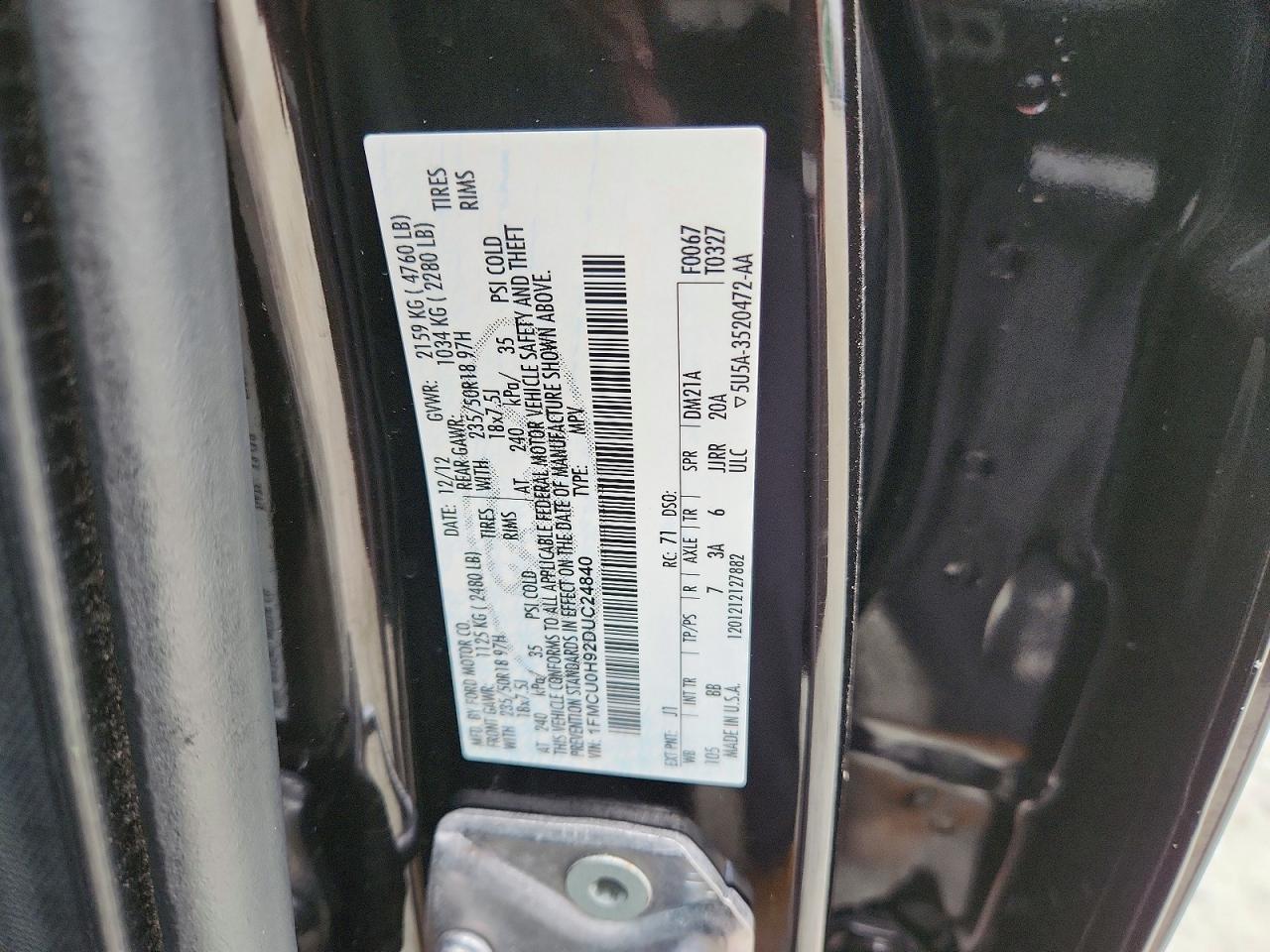 2013 FORD ESCAPE SEL photo 25