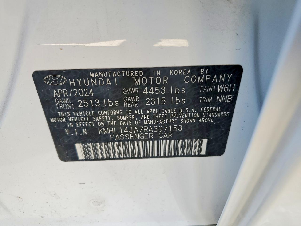 2024 HYUNDAI SONATA SEL photo 13