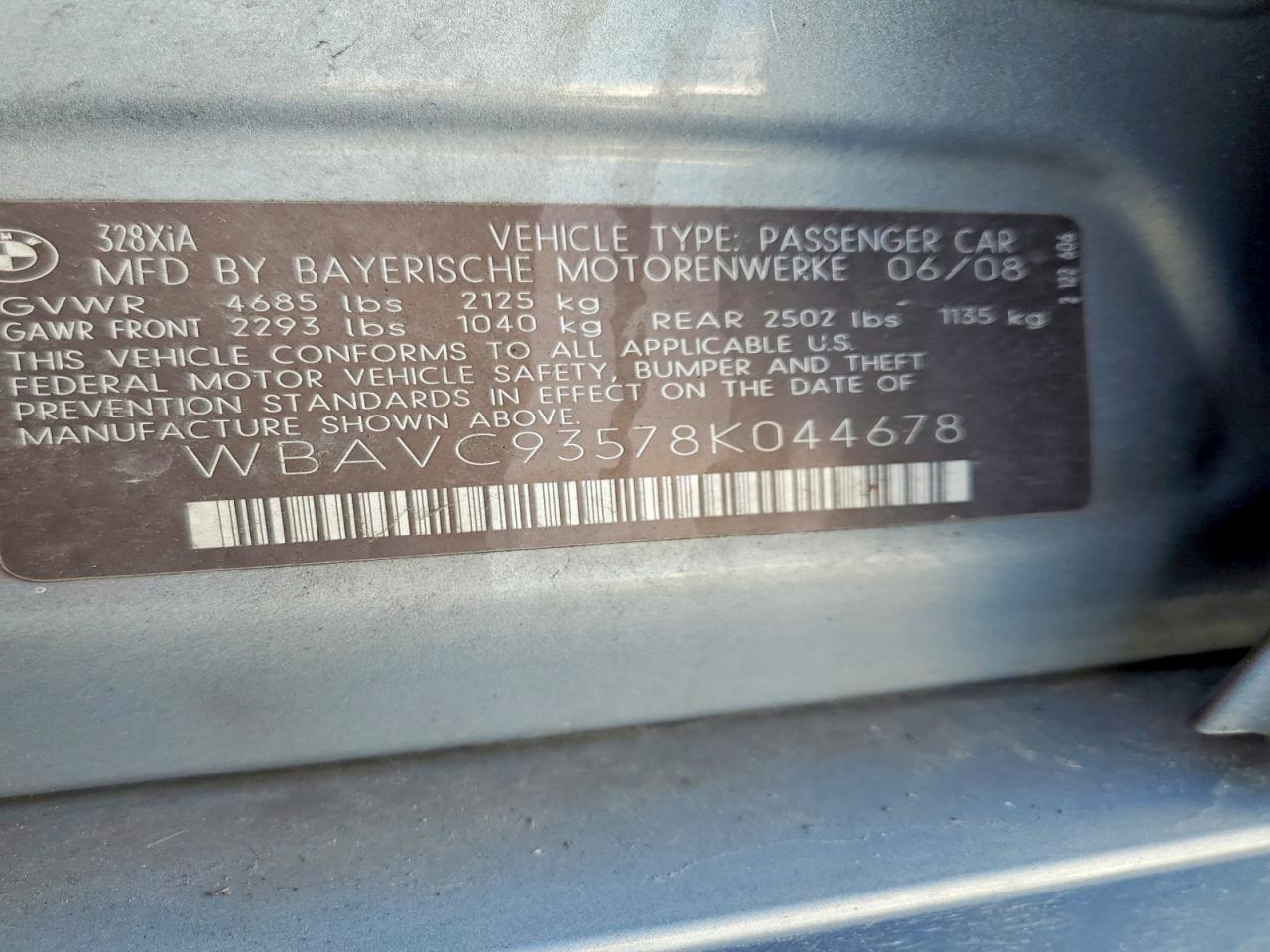 2008 BMW 328 XI photo 12