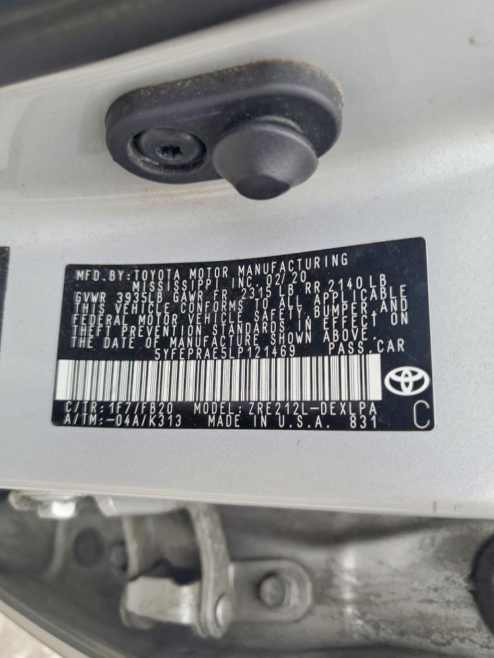 2020 TOYOTA COROLLA LE photo 12