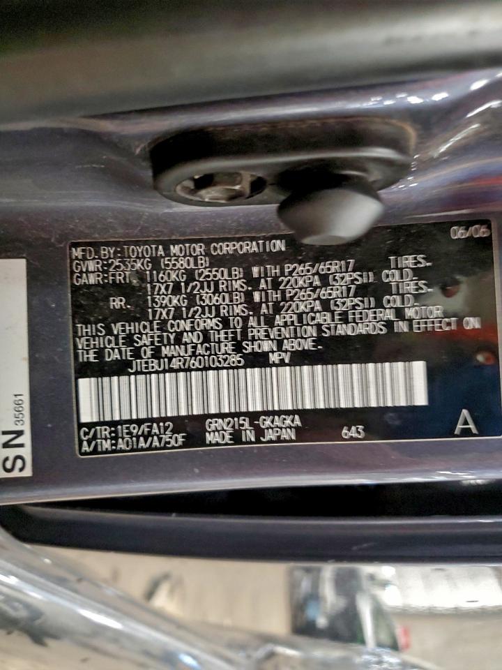 2006 TOYOTA 4RUNNER SR5 photo 13