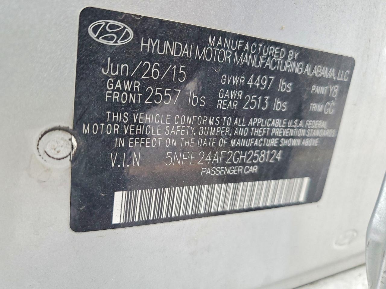 2016 HYUNDAI SONATA SE photo 12